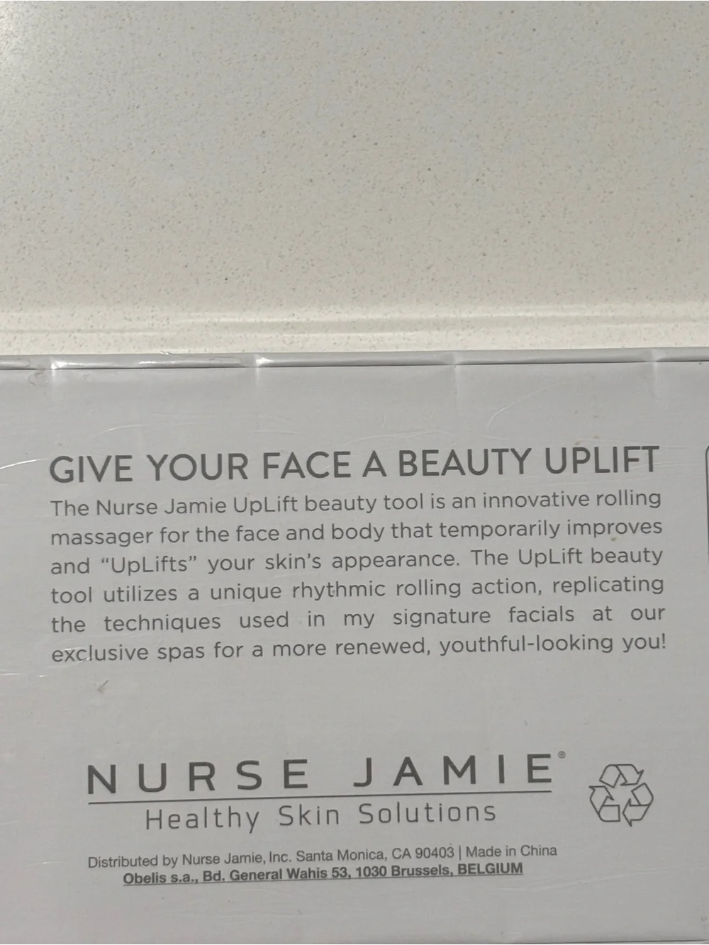 Nurse Jaime Uplift Massaging Beauty Roller Rose Gold Facial Toning New Sealed